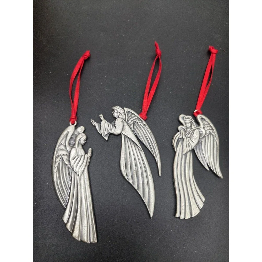 VINTAGE 1994 HOME FOR THE HOLIDAYS ANGEL ORNAMENTS - SET OF 3